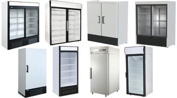 Холодильные шкафы, горки, морозильная камера