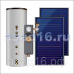 Солнечный водонагреватель 500 л 5 СК HUCH EnTEC FKF-240-V Al-Al