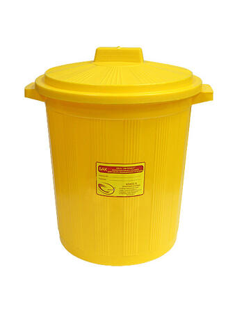 Бак для медицинских отходов жёлтый 20 л