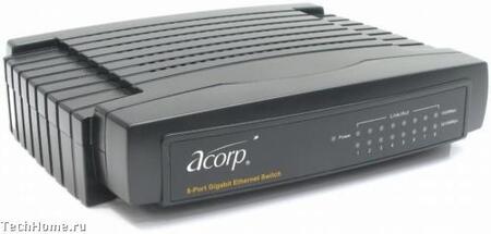 Acorp  8-port Gigabit E-net Switch (8UTP 10/100/1000Mbps)