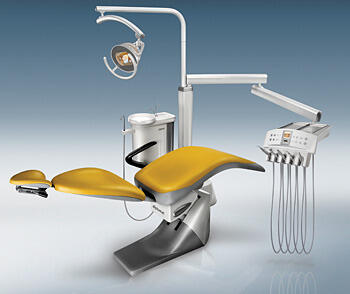 Стоматологическая установка Дипломат Эконом ДЕ-102 с системой вакуумной аспирации Cattani, с креслом