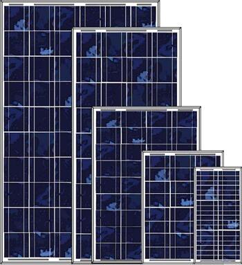 Панели солнечные поликристаллические от 5 Ватт до 50 Ватт