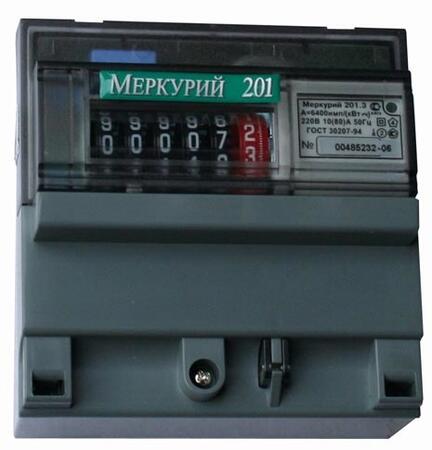 Счетчик электроэнергии Меркурий 201.5 5-60А дин-рейка