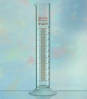 Цилиндр мерный на стеклянной подставке 250мл