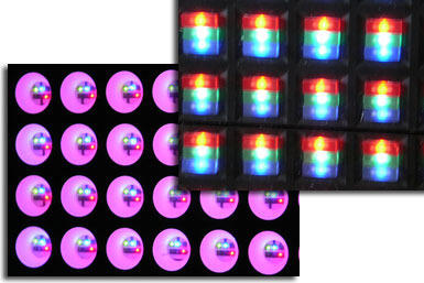 Экран на полноцветных матричных светодиодных индикаторах