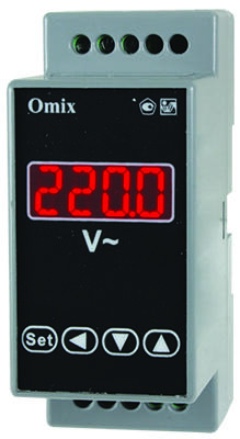 Вольтметр однофазный на DIN-рейку Omix D2-V-1-0.5