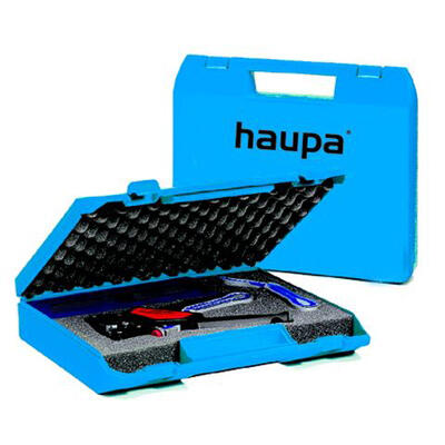 Набор с обжимными клещами «Quadro», в чемодане Haupa 210682