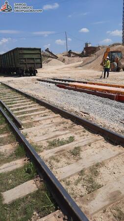 Железнодорожные вагонные весы ВТВ-С для повагонного взвешивания в статике 200 тонн