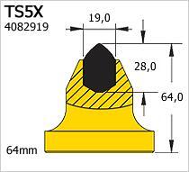 Траншейные и горные резцы TSX SERIES