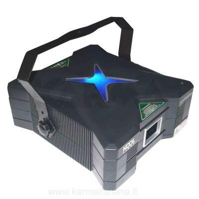 Дискотечный зеленый лазер с режимом звуковой активации и управлением DMX Koollight X-Performer