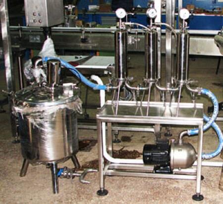 Модуль фильтрации жидких лекарственных средств с накопительно-раздаточной емкостью
