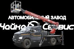 Проект. ГАЗ-C42A23 Садко Next с двухрядной кабинойс АГП Чайка-Socage T 322