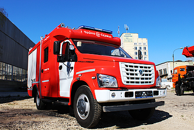Первая пожарная автоцистерна на базе ГАЗон NEXT!