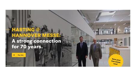 HARTING @ HANNOVER MESSE – Надежное партнерство на протяжении 70 лет.
