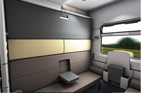 Федеральная пассажирская компания показала новый облик одноэтажных и двухэтажных купейных вагонов