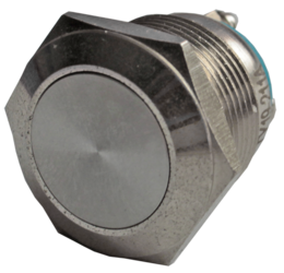 Кнопка металлическая 19 мм антивандальная SD16-V-19FB