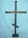Ритуальный кованый крест на могилу