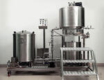 Установка моноблок из нержавеющей стали для производства пива 12,5° P L 150 G3