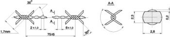 Проволока оцинкованная колючая одноосновная рифленая (ГОСТ 285-69)