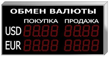 Электронное табло курсов валют KV-75x2(L)