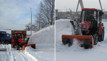 Снегоочиститель для трактора Беларус-320.4