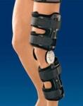 Ортез (наколенник) для регулируемой фиксации коленного сустава