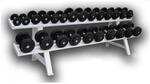Обрезиненный гантельный ряд от 3,5 до 31 кг с шагом 2.5 кг ГП-007