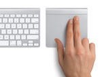 Комплект клавиатура мышь Apple Magic Trackpad Silver Bluetooth MC 380