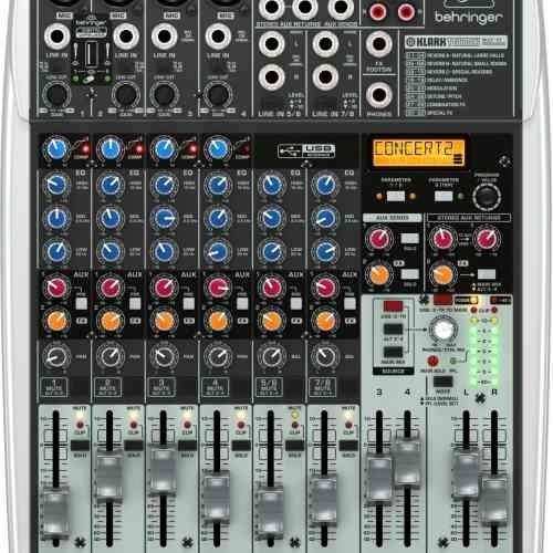 Микшерные пульты Behringer QX1204USB - микшер,4 микрофонных предусилителя XENYX, 2 Aux посыла, 2 стерео Aux возврата