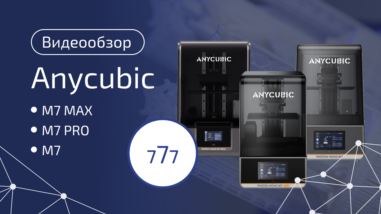 Линейка Anycubic Photon Mono M7: подробный видеообзор фотополимерных принтеров