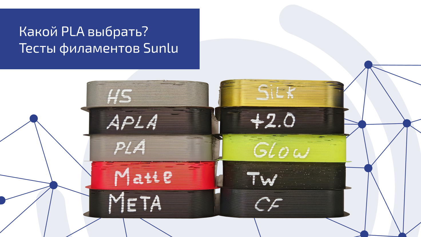 Какой PLA выбрать? Тесты филаментов Sunlu