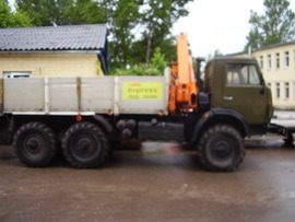 КАМАЗ 4310 бортовой с краном-манипулятором