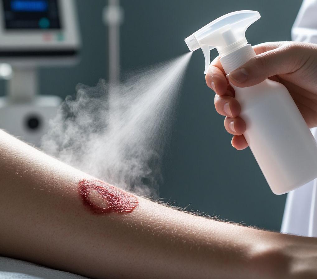 Корейские разработчики представили спрей, который мгновенно заклеивает раны и останавливает кровотечение