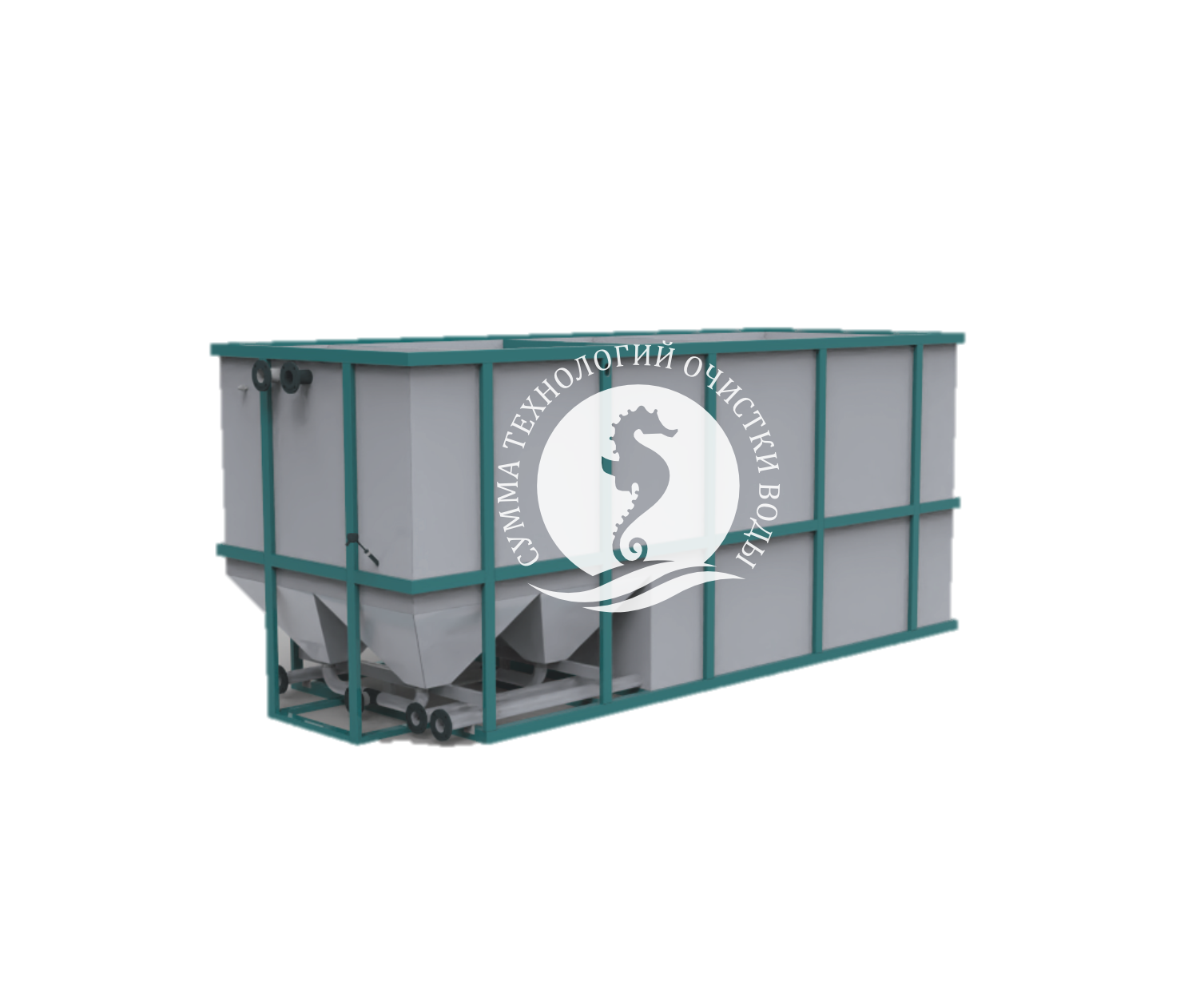 Тонкослойный горизонтальный отстойник для очистных сооружений