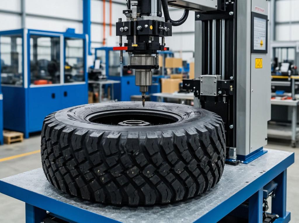 Российский автомат для ошиповки шин: серийное производство запущено