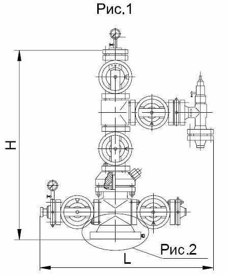 Арматура фонтанная АФК1-65х14ХЛ до АФ6-100/80х70ХЛ