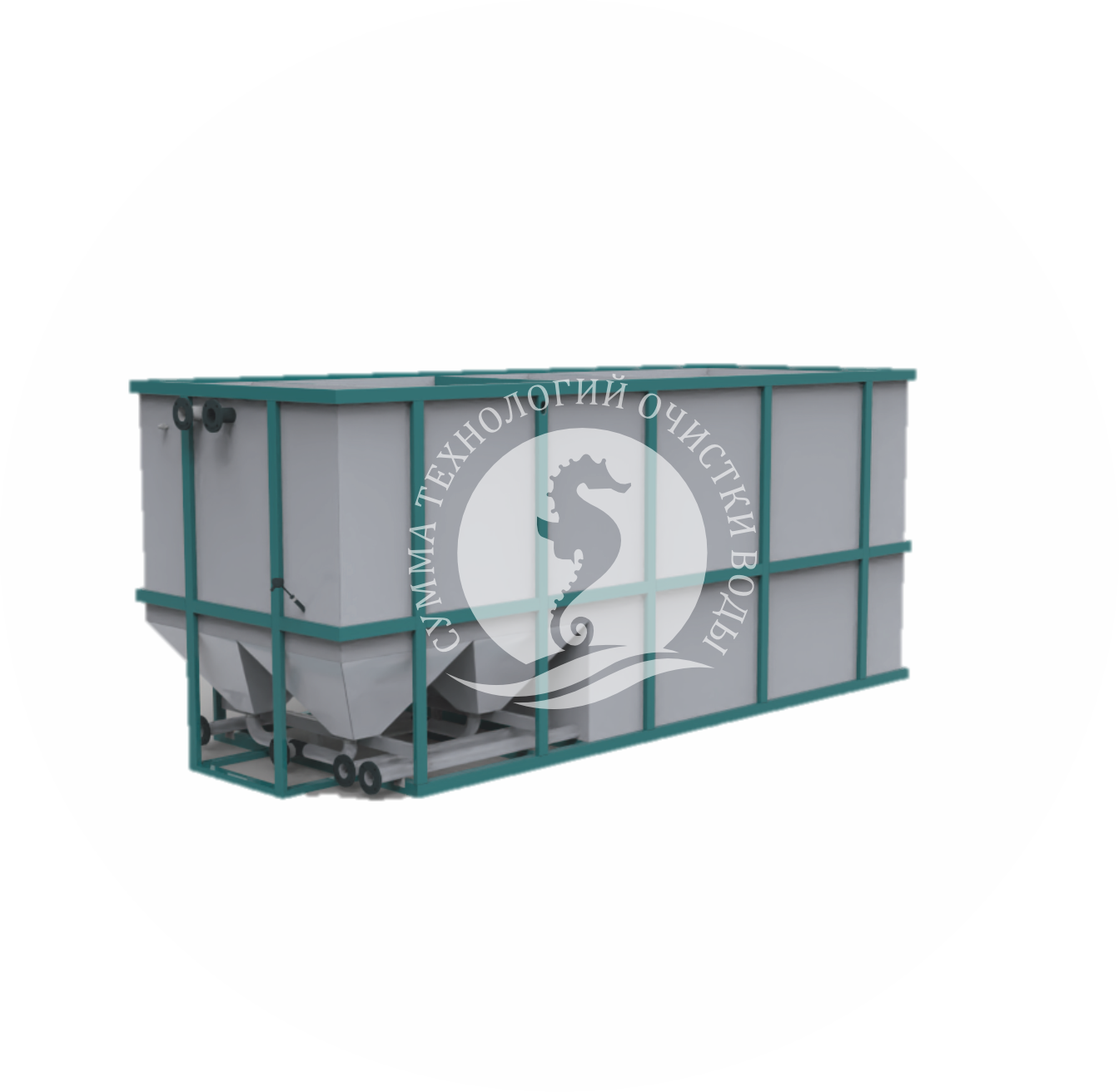 Тонкослойный горизонтальный отстойник для очистных сооружений