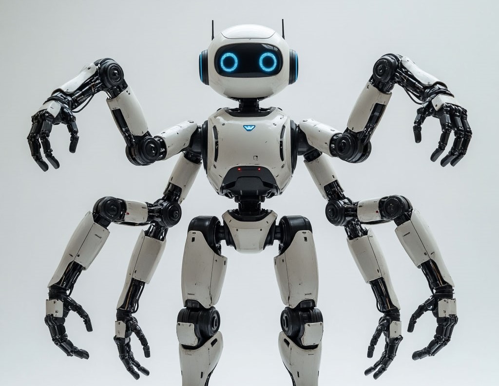 Китайский «супергуманоид»: Midea Group представила революционного шестирукого робота для промышленности