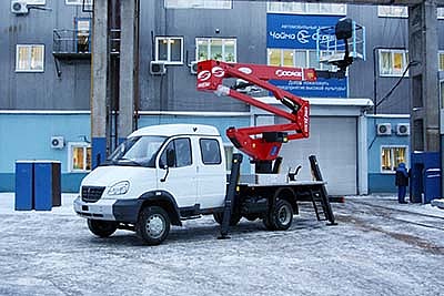 Комбинированный телескопический автогидроподъёмник ГАЗ-33106 "Валдай"
