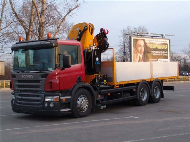 Тяжелое шасси с манипулятором Scania P340LB6X2HLB