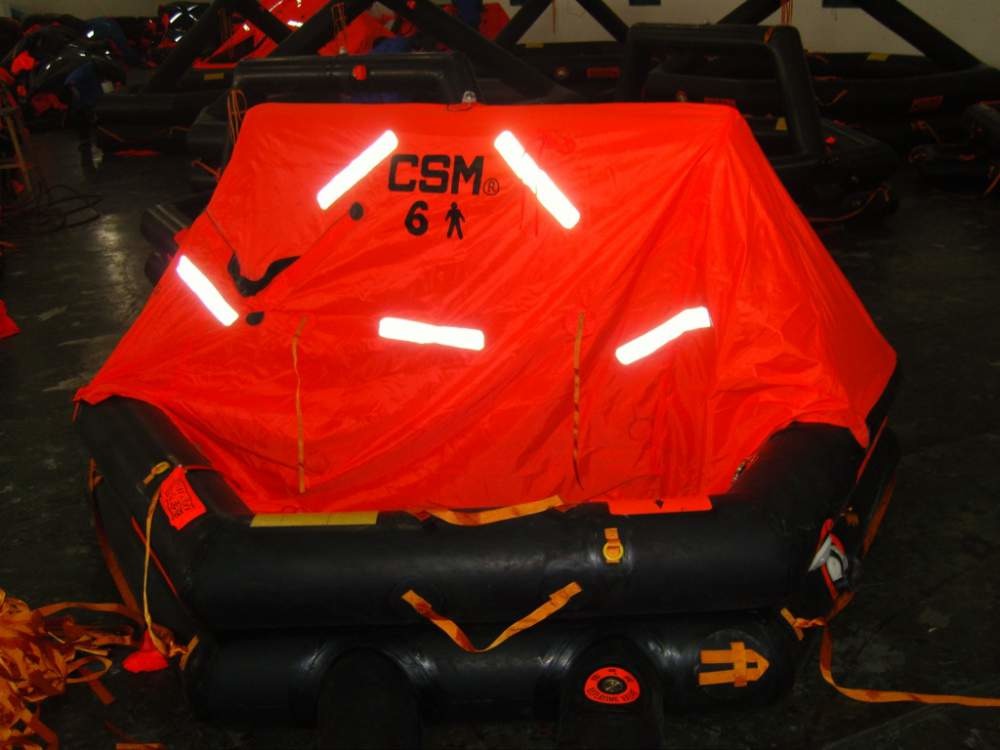 Плот спасательный надувной речной 6-ти местный C-pack, сертификат РРР