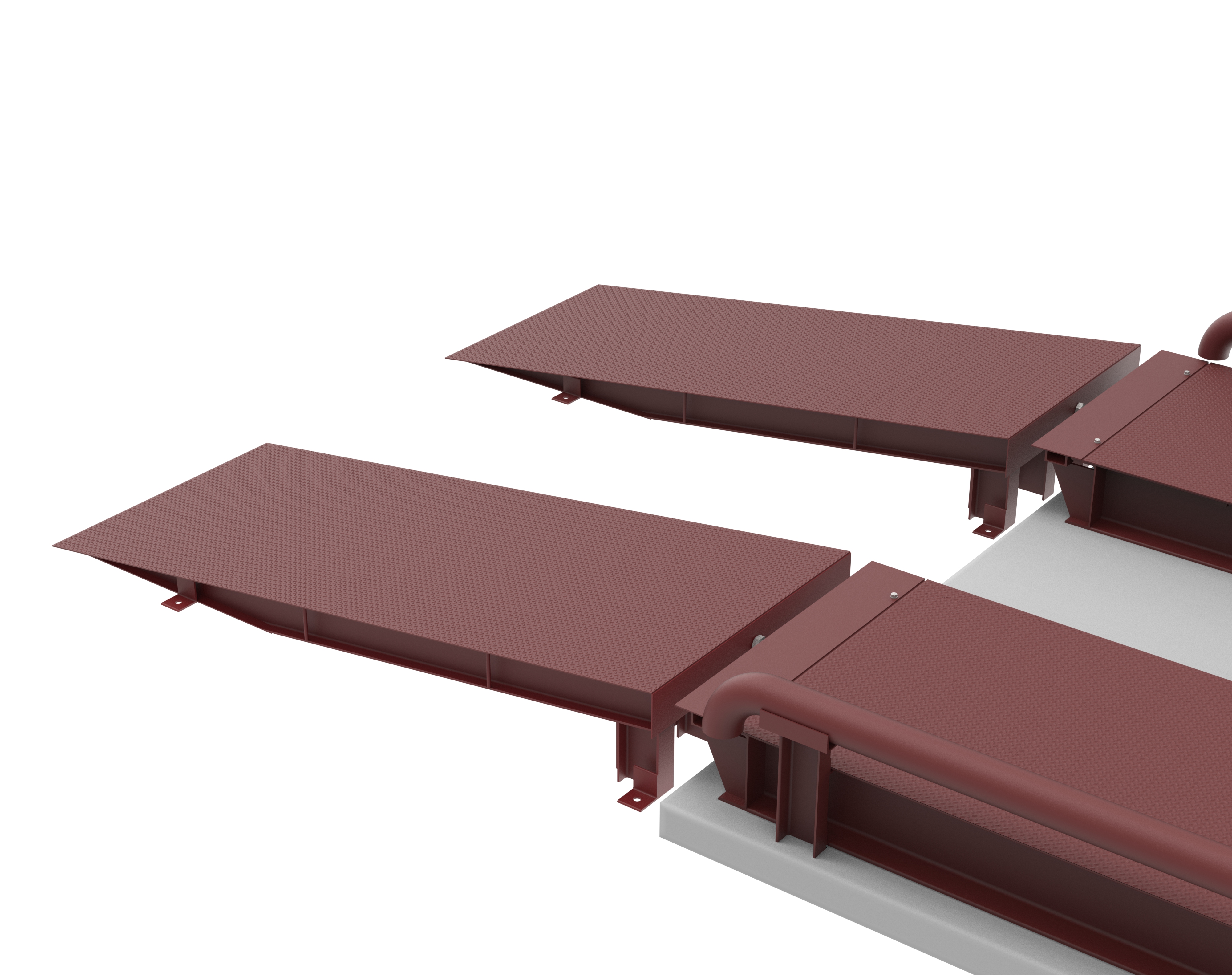 Пандус металлический 2,5м для малогабаритных весов с НПВ 30-40т