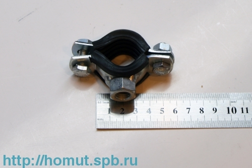 Хомуты трубные усиленные с резиновым профилем
