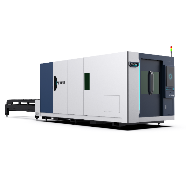 Bысокомощный станок лазерной резки с защитой кабинетного типа и системой сменных столов Senfeng SF3015H4