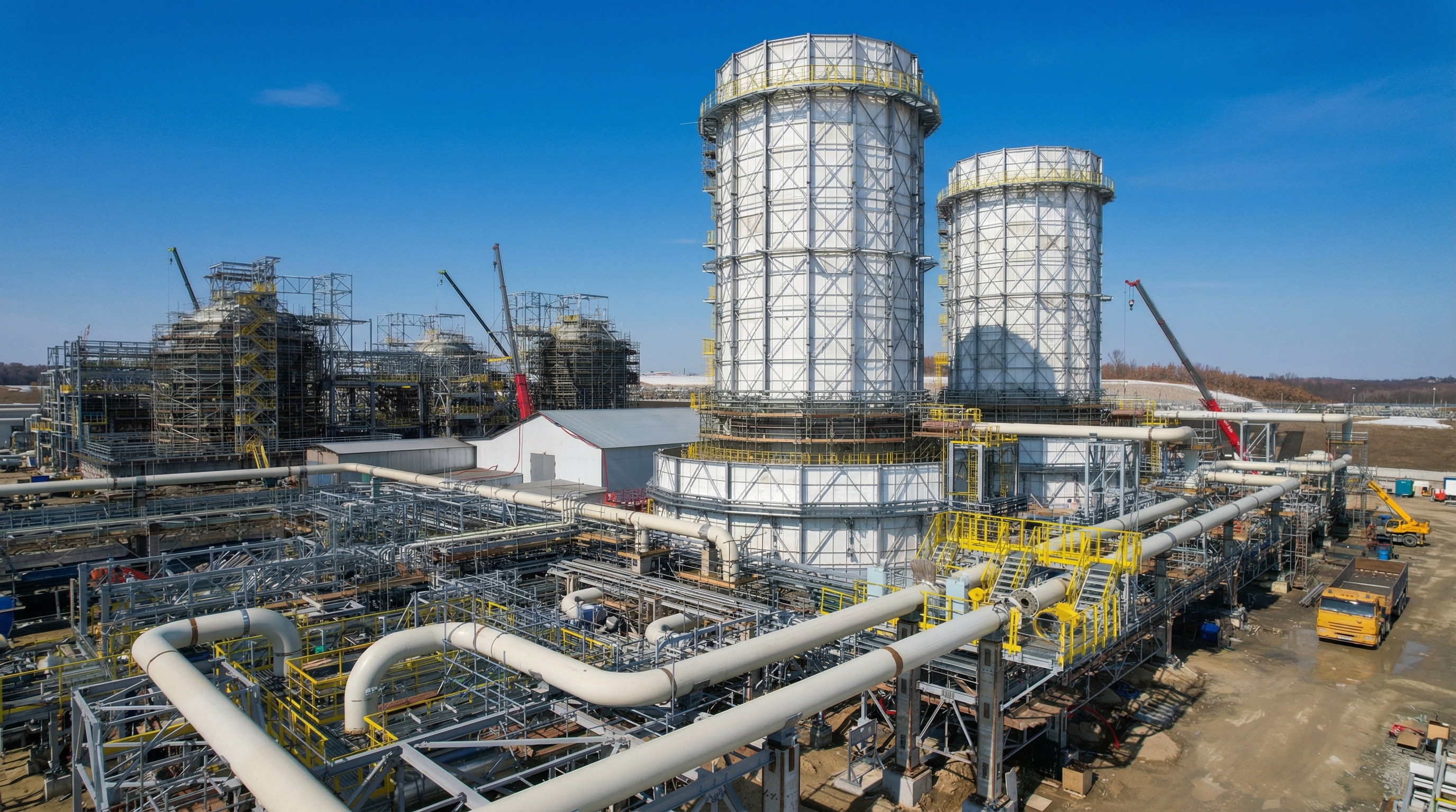 На Амурском газохимическом комплексе смонтировали закрытую факельную систему