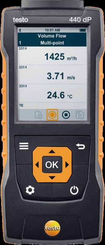 Прибор для измерения скорости и оценки качества воздуха Testo 440 dp (0560 4401)