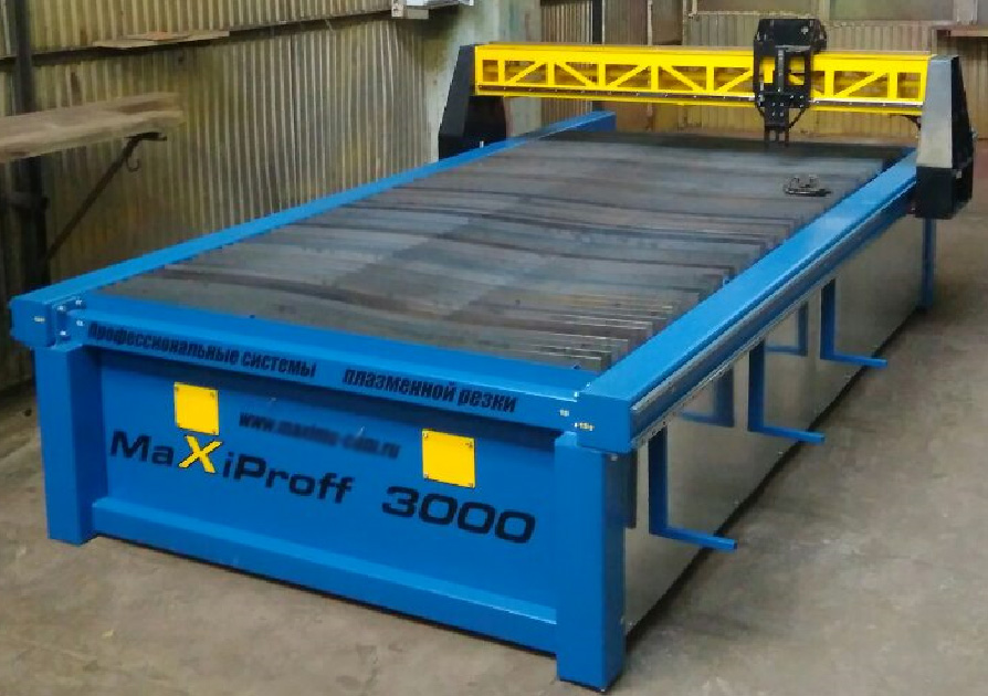 Промышленный станок плазменной резки с ЧПУ MAXIPROFF 6000 для изготовления воздуховодов и раскроя металла