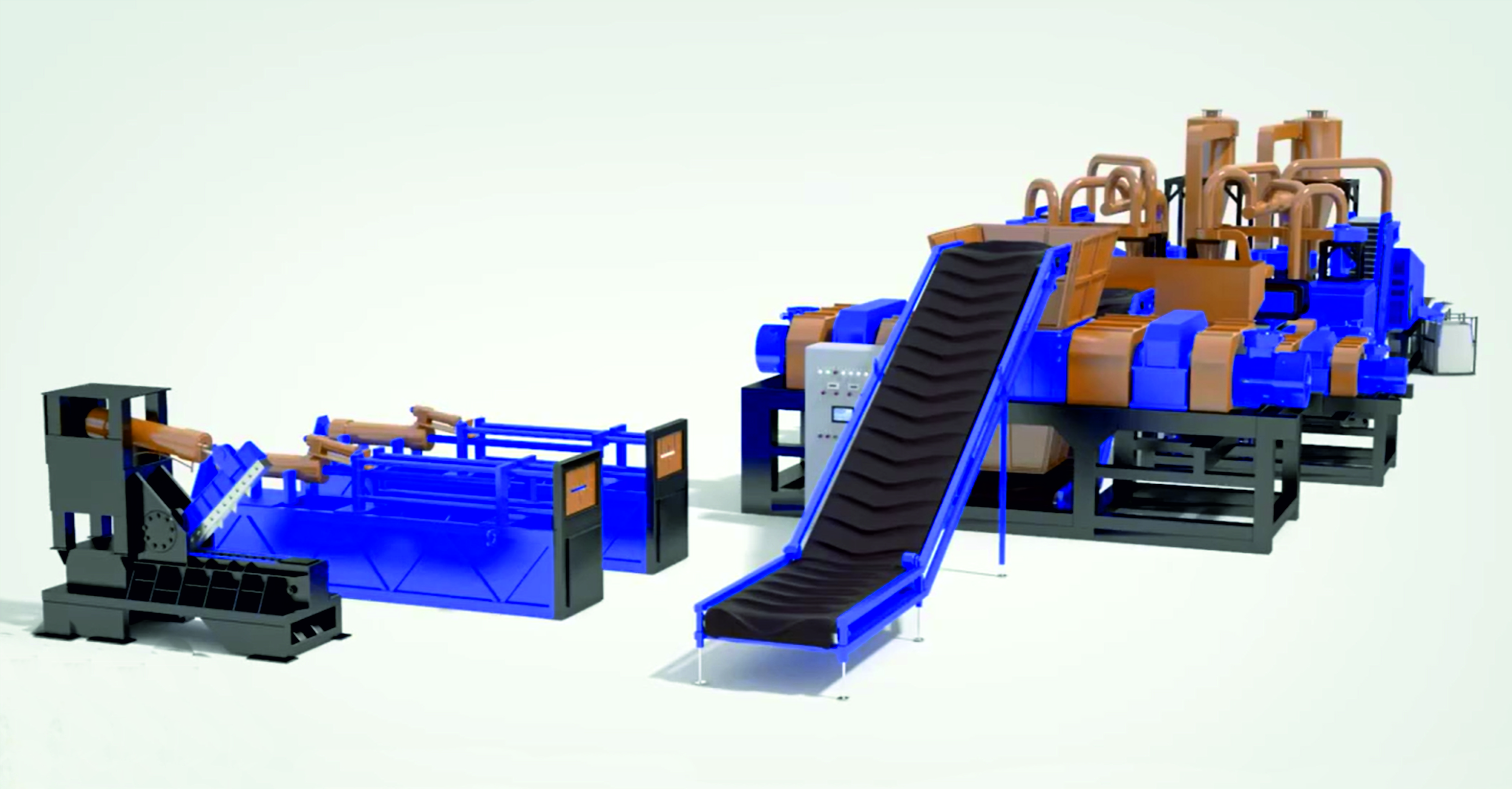 Линия  переработки шин