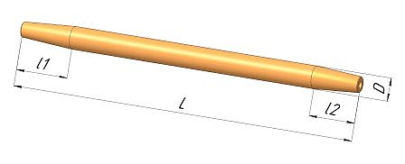 ШТАНГА БУРОВАЯ КРУГЛАЯ R - 32, L - 3,1m - 3,3m - 3,5m - 5,0m