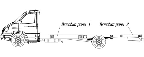 Удлинение шасси